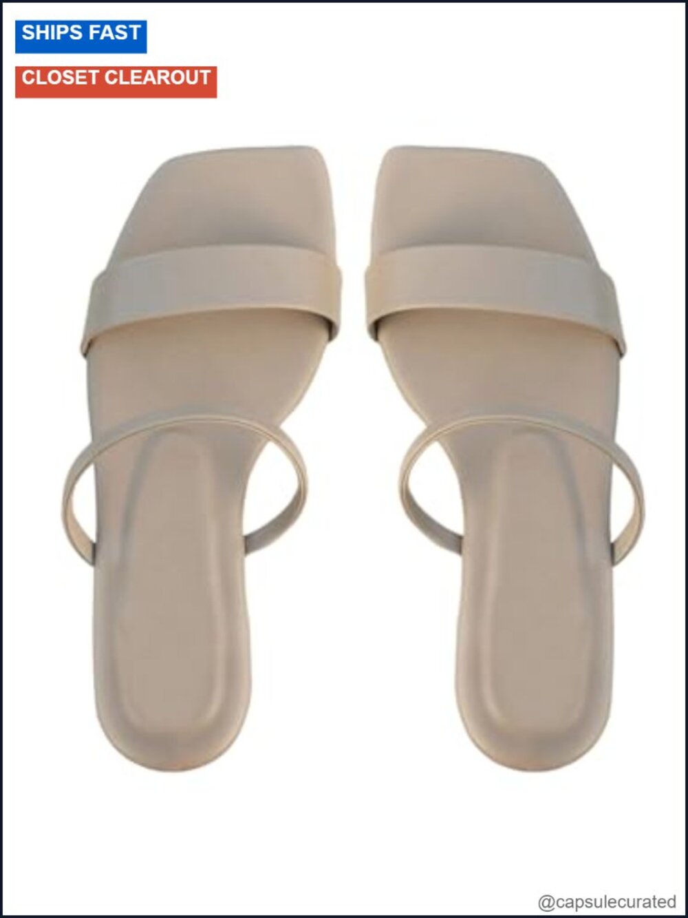 Women's Flat Sandals Strappy Square Toe Slip-On Dressy Comfort Wedding Vacation